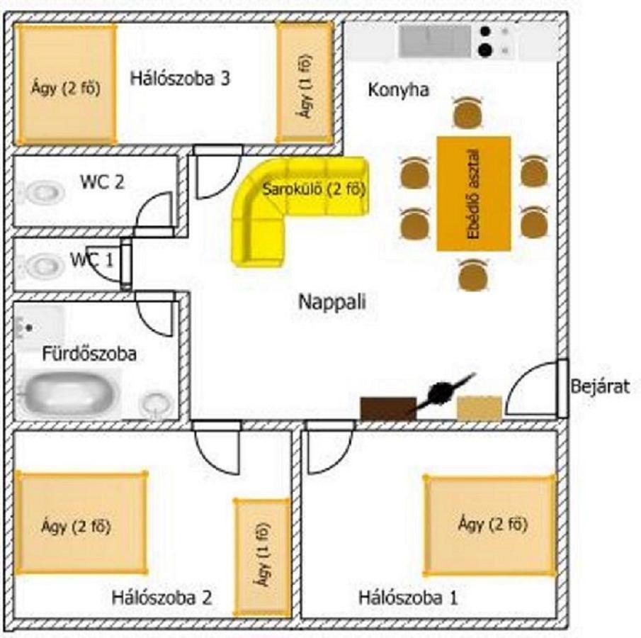 Gazlang Apartman Hajdúszoboszló Dış mekan fotoğraf